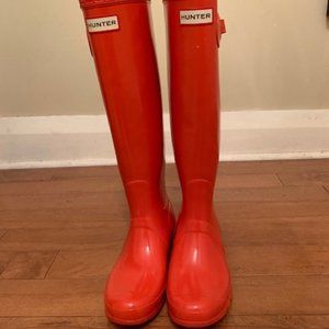 Hunter Original Tall Orange Rain Boots